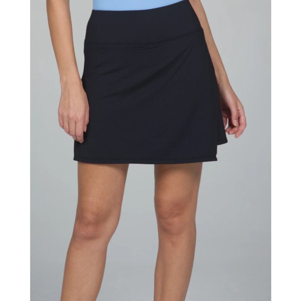 IBKUL Solid Faux Wrap Skort Black 26000 Activewear Skort Women Sz XS NWT - Picture 14 of 15